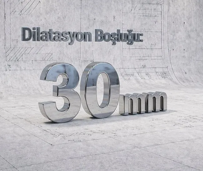 30 mm DİLATASYON BOŞLUKLARI İÇİN DİLATASYON PROFİLLERİ