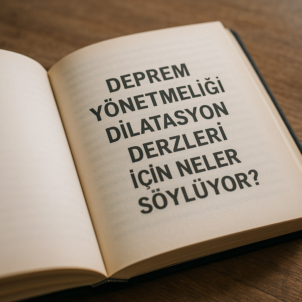 Deprem Yönetmeliği Dilatasyon Derzleri Ne Diyor?